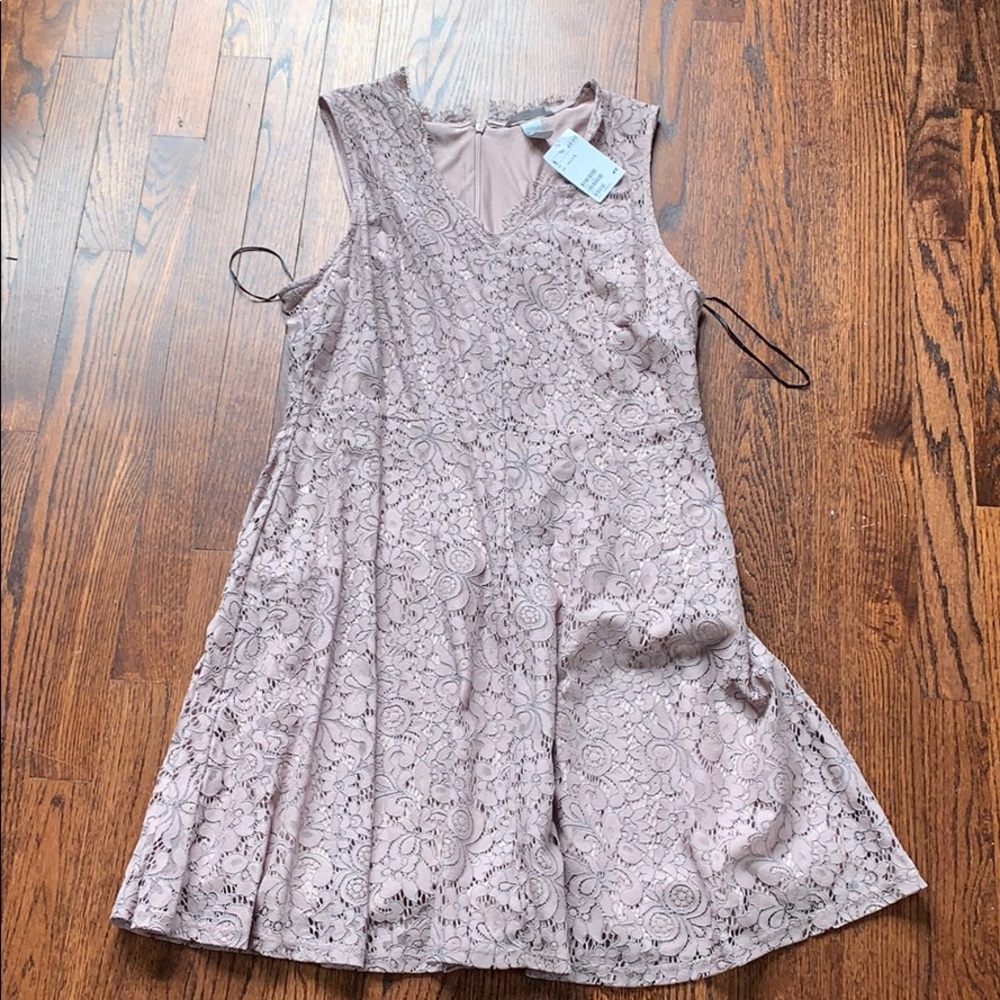 H&M Mauve Lace Dress: 💐